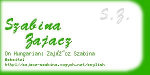 szabina zajacz business card